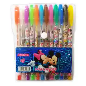 pochette Stylo Encre Gel (12 couleurs)