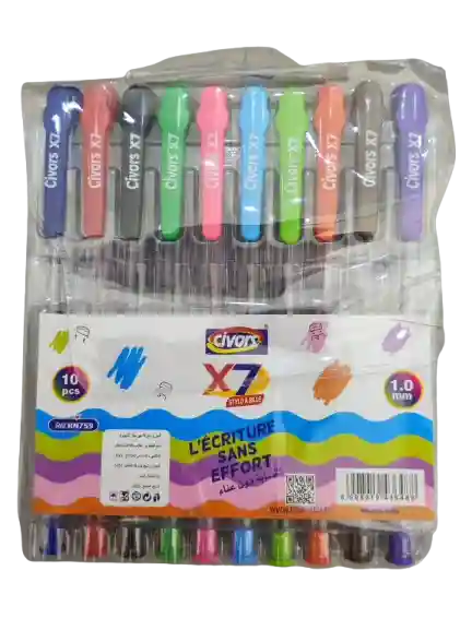 pochette de 10 stylo X7