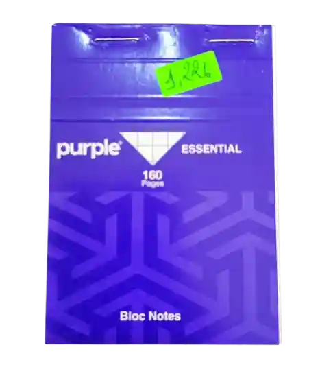 BLOC NOTE 160P / A7 - PURPLE