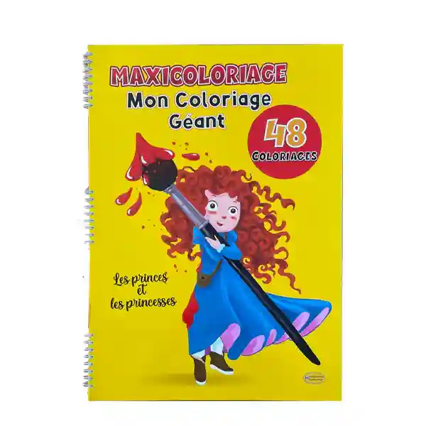 MAXI COLORIAGE : PRINCE & PRINCESSE