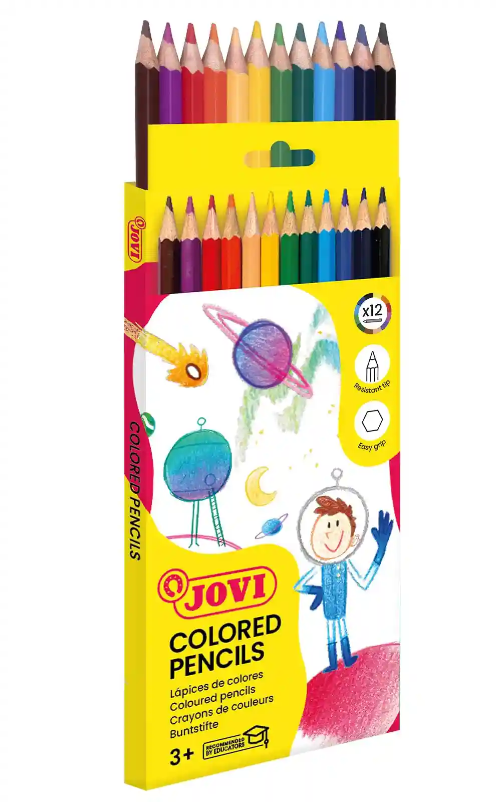 CRAYONS COLEUR DE 12 /18 JOVI WOODLESS