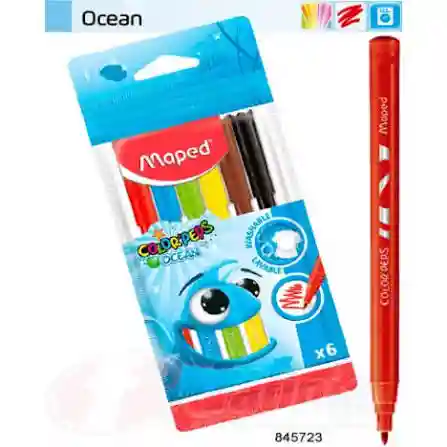FEUTRE DE 6 OCEAN MAPED