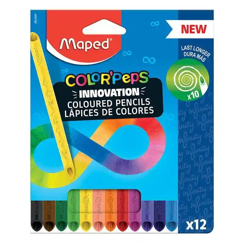 CRAYONS COULEUR INFINITY DE 12 MAPED