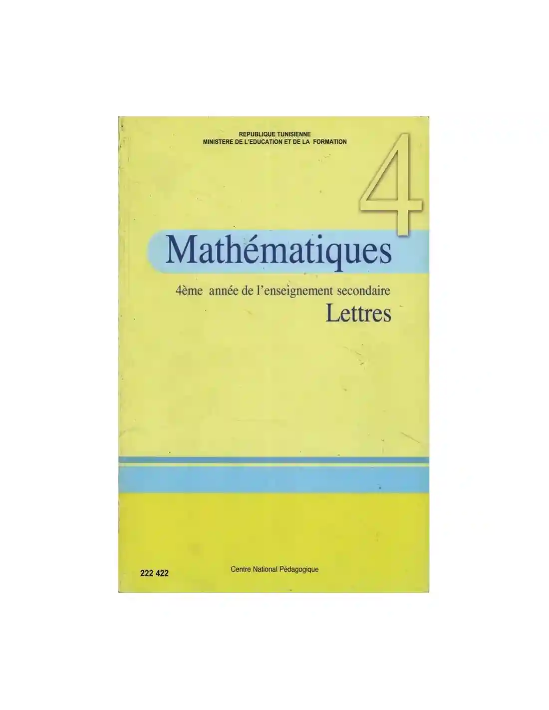 Mathématique lettre 4 éme année