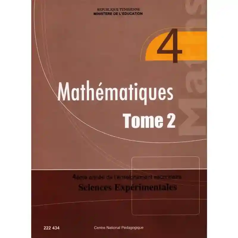 MATHEMATIQUE SC.EXP Tome 2 4 éme S