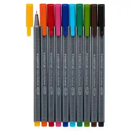 STYLO STAEDTLER TRIPLUS FINELINER - BLEU