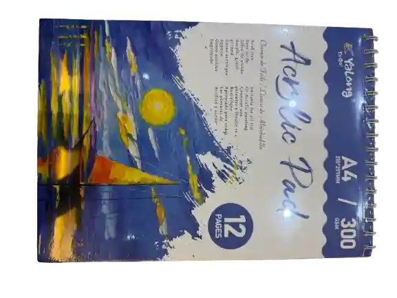 CARNET DE PEINTURE A4 300G YALONG