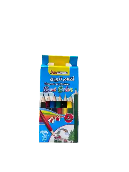 CRAYONS COLEUR 6/9 PENSCHOOL