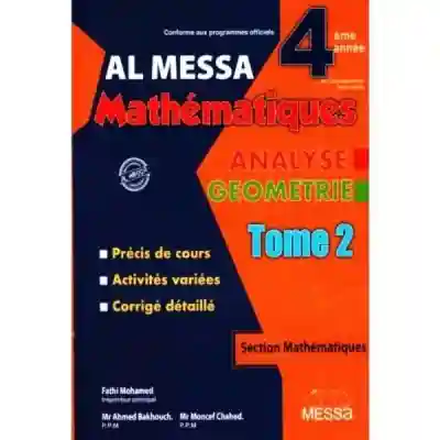 AL MESSA MATHEMATIQUES 4EME MATH T2