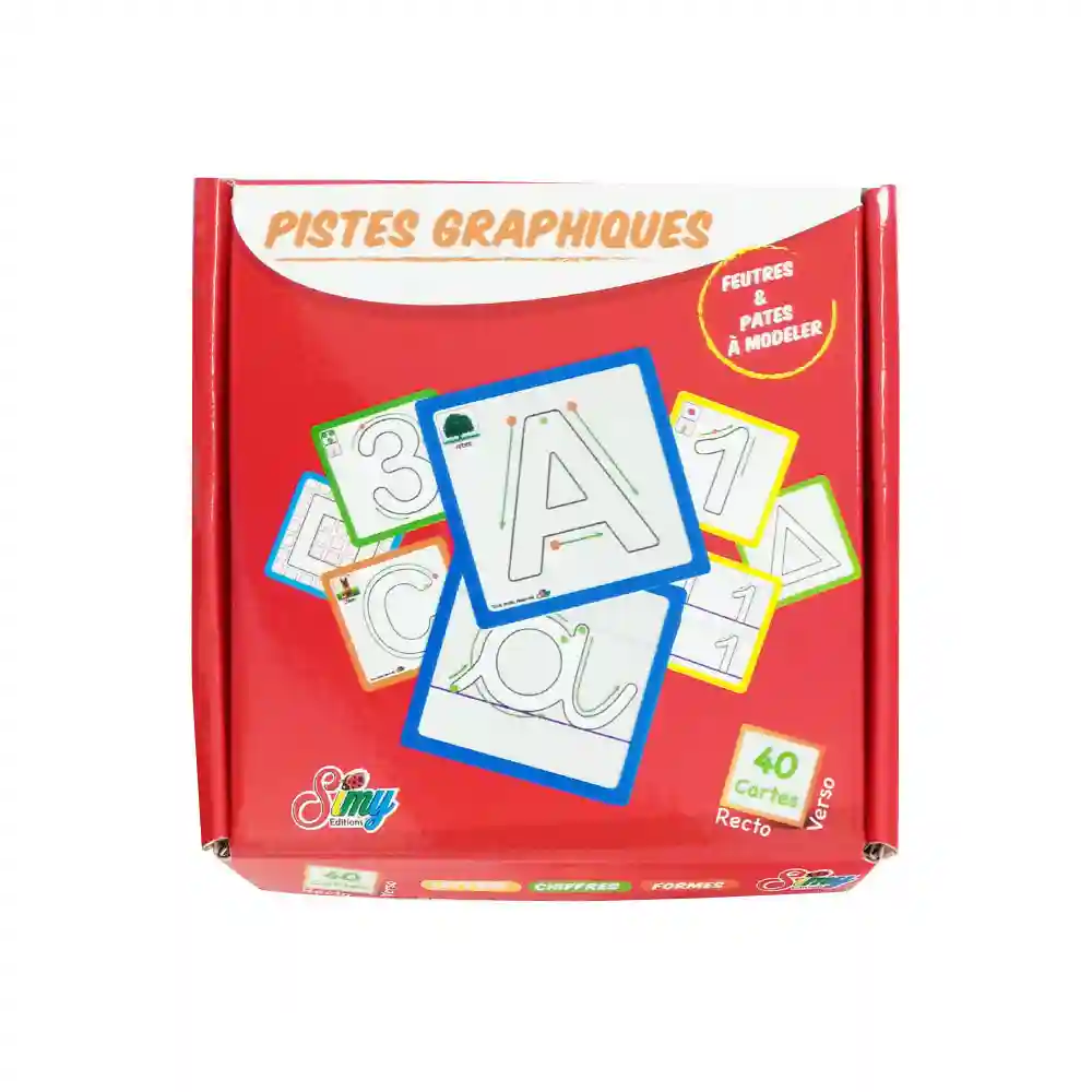 40 Cartes alphabétiques et graphiques effaçables en Français