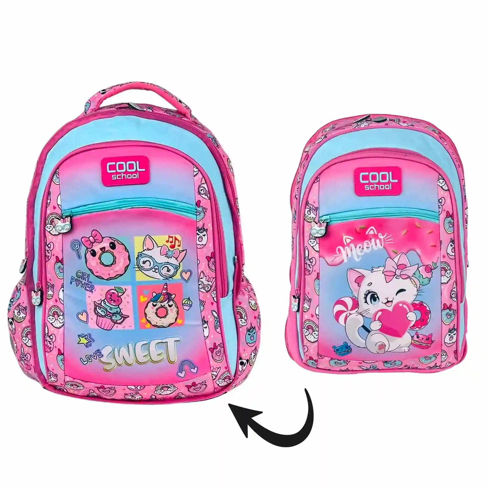Sac à Dos 2en1 KITTEN Cool School