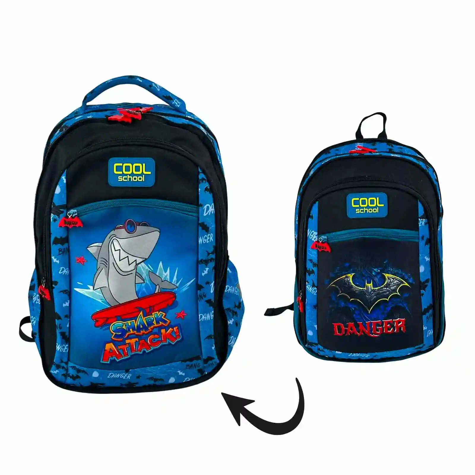 Sac à Dos 2en1 SHARK Cool School