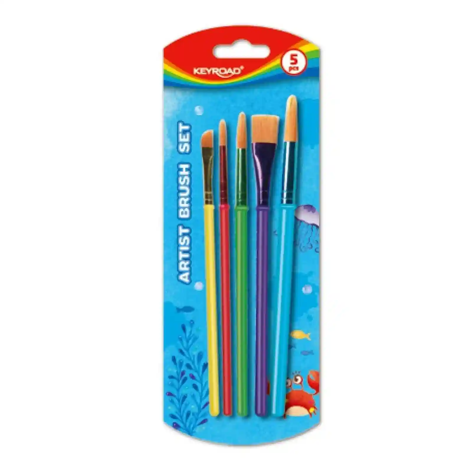 Keyroad Set 5 Pinceaux Artist Brush