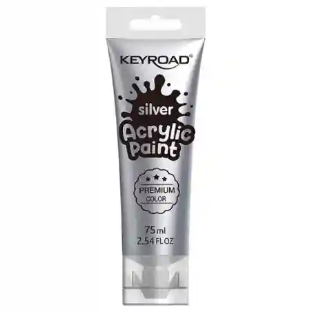 ACRYLIC PAINT 75ML ARGENT KEYROAD