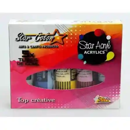 COFFRET 5 TUBES STAR ACRYLICS 100ML