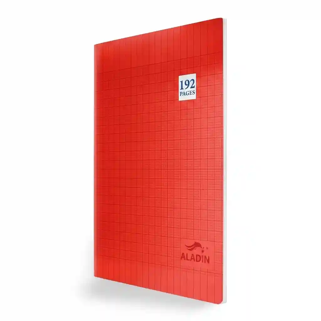 CAHIER POLYPRO 192P 24*32 ALADIN ROUGE