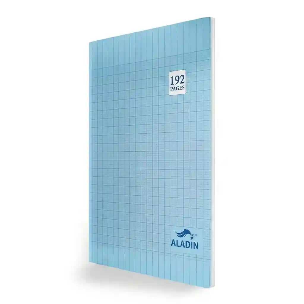CAHIER POLYPRO 192P 24*32 ALADIN BLEU CIEL
