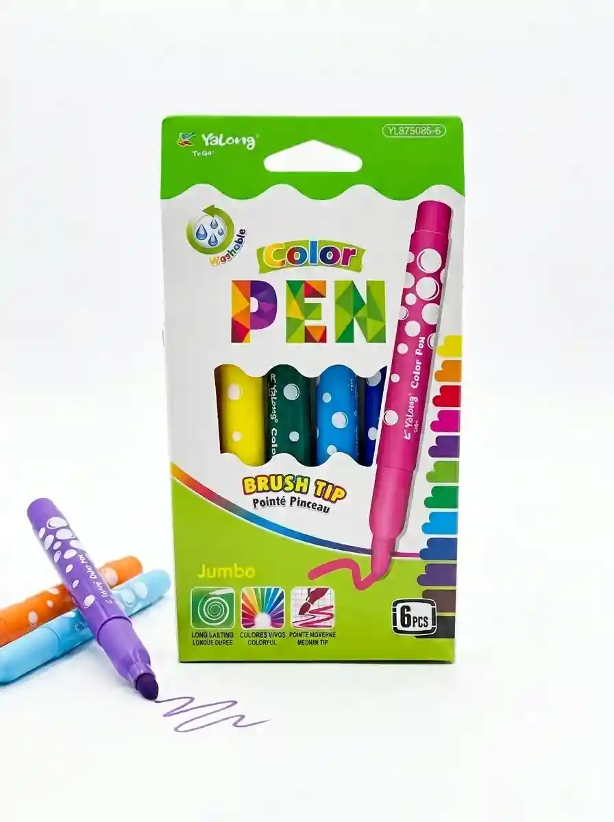 FEUTRES YALONG JUMBO 6PCS