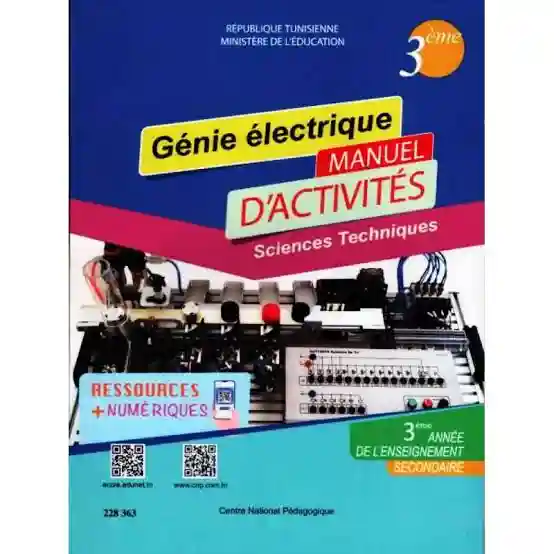 GENIE ELECTRIQUE MANUELLE D'ACTIVITE 3 EME SCIENCE TECHNIQUE