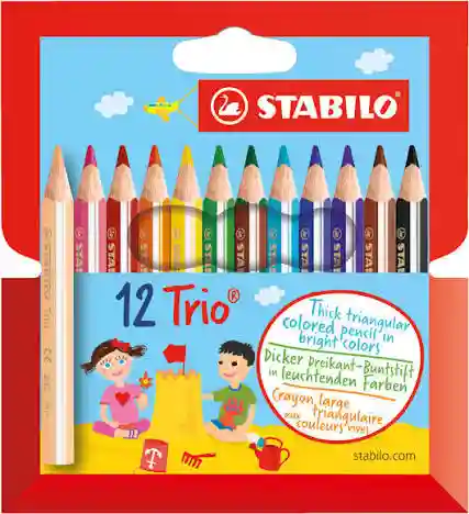 STABILO TRIO CR.COULEUR POCH